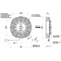 Ventilador Spal de aspirado