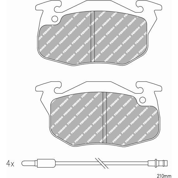 PLAQUETTE DE FREIN FERODO DS-PERFORMANCE