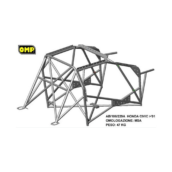 HONDA CIVIC 7th series OMP ROLL BAR