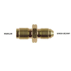 ADAPTATEUR  3/8X24 JIC/UNF - M10X1,00  ACIER