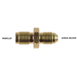 ADAPTATEUR  3/8X24 JIC/UNF - M10X1,25  ACIER