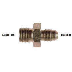 ADAPTATEUR  1/8X28 BSP - M10X1,00 ACIER