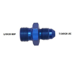 ADAPTOR  1/8X28 BSP -  7/16X20 JIC ALUMINIUM