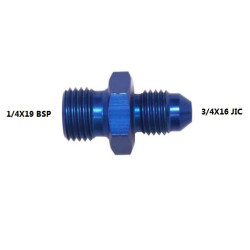 ADAPTOR  1/4X19 BSP -  3/4X16 JIC ALUMINIUM