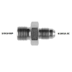 ADAPTATEUR  3/8X19 BSP -  9/16X18 JICACIER