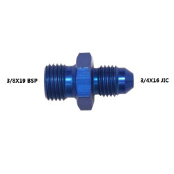 ADAPTOR  3/8X19 BSP -  3/4X16 JIC ALUMINIUM