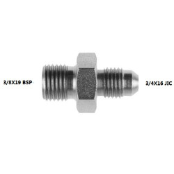 ADAPTATEUR  3/8X19 BSP -  3/4X16 JICACIER