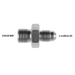 ADAPTATEUR  3/8X19 BSP -  1 1/16X12 JICACIER