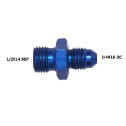 ADAPTOR  1/2X14 BSP -  3/4X16 JIC ALUMINIUM