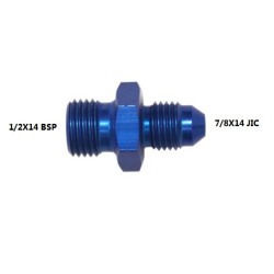 ADAPTOR  1/2X14 BSP -  7/8X14 JIC ALUMINIUM