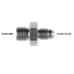 ADAPTATEUR  3/4X14 BSP -  1 5/16 X 12 JICACIER