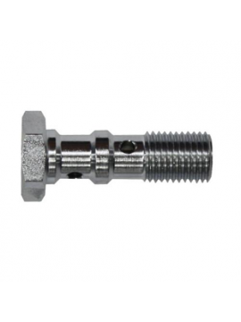 BOLT DOUBLE 3/8X24 JIC STAINLEES STEEL 30 MM