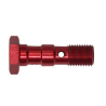 BOLT  DOUBLE 3/8X24 JIC ALUMINIUM  30 MM