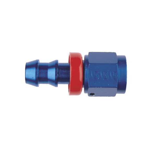 RACORD 7/16X20 JIC ALUMINIUM BLUE FOR HOSE 536-04 Y TF-TU