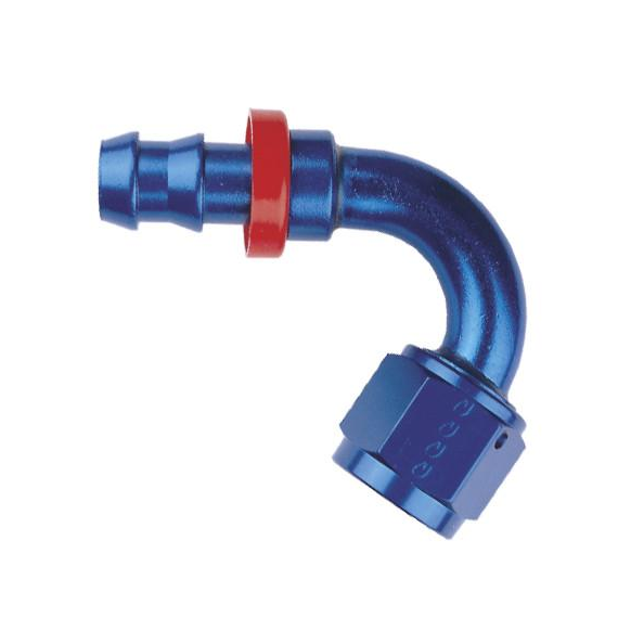 RACORD 120º 7/16X20 JIC ALUMINIUM BLUE FOR HOSE 536-04 Y T