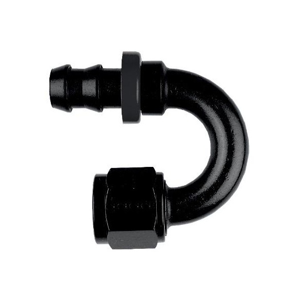 RACORD 180º 1 1/16X12 JIC ALUMINIUM BLACK FOR HOSE 536-12