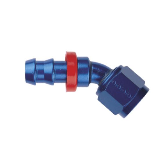 RACORD 45º 7/16X20 JIC ALUMINIUM BLUE FOR HOSE 536-04 Y TF