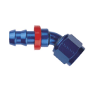 RACORD 45º 7/16X20 JIC ALUMINIUM BLUE FOR HOSE 536-04 Y TF