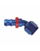 RACORD 45º 3/4X16 JIC ALUMINIUM BLUE FOR HOSE 536-08 Y TF-