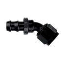 RACORD 45º 9/16X18 JIC ALUMINIUM BLACK FOR HOSE 536-06 Y T