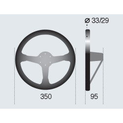 VOLANTE SPARCO R325 Ø350mm PIEL VUELTA