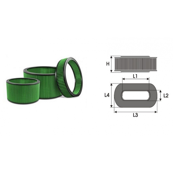 FILTRO DE AIRE GREEN PARA LAND ROVER