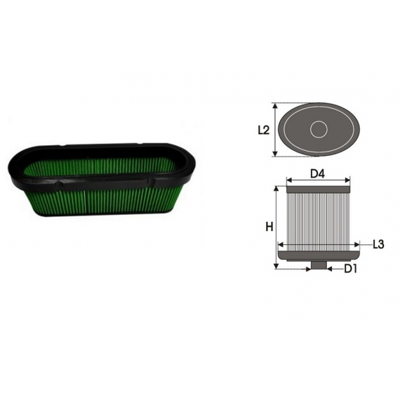 Filtre de remplacement GREEN FILTER