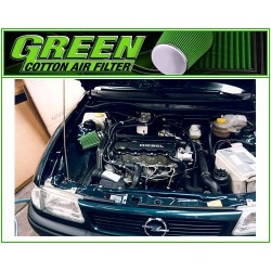 GREEN FILTER direct intake kit for  OPEL