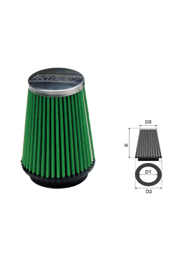 Air-cleaner Green Conical Ø 55 MM