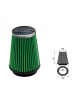 Air-cleaner Green Conical Ø 62.5 MM