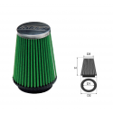 Air-cleaner Green Conical Ø 62.5 MM