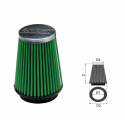 Air-cleaner Green Conical Ø 62,5 MM