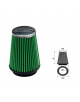 Air-cleaner Green Conical Ø 63 MM