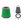 Air-cleaner Green bi-Conical Ø 90 MM