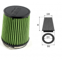 Air-cleaner Green Cylindrical Ø 13 MM