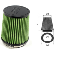 Air-cleaner Green Cylindrical Ø 60 MM