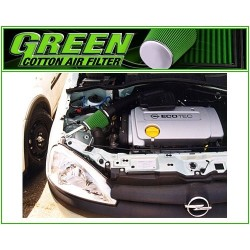 GREEN FILTER direct intake kit for  OPEL