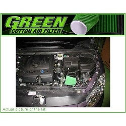 GREEN FILTER direct intake kit for  PEUGEOT