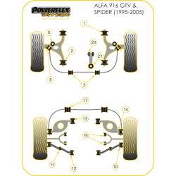 POWERFLEX FOR ALFA ROMEO GTV & SPIDER 2.0 & V6, 916 (1995-20