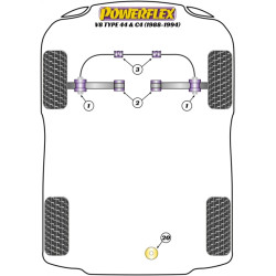 POWERFLEX POUR AUDI COUPE QUATTRO (1985-1996) QUATTRO (1980-