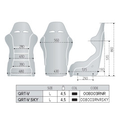 ASIENTO SPARCO QRT R SKY