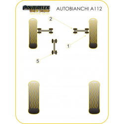 POWERFLEX POUR AUTOBIANCHI A112 (1969 - 1986) INC ABARTH