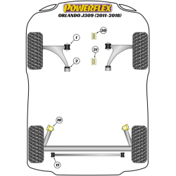 POWERFLEX FOR VAUXHALL / OPEL ZAFIRA MODELS , ZAFIRA C (2011