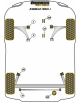 POWERFLEX POUR VAUXHALL / OPEL ZAFIRA MODELS , ZAFIRA C (201