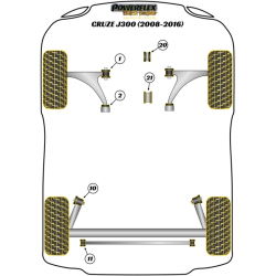 POWERFLEX POUR VAUXHALL / OPEL ZAFIRA MODELS , ZAFIRA C (201
