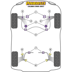 POWERFLEX FOR VAUXHALL / OPEL CAVALIER/CALIBRA 4WD INC GSI C