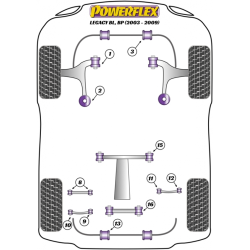 POWERFLEX POUR SUBARU LEGACY MODELS , LEGACY BM & BR (2009 -