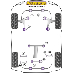 POWERFLEX POUR SUBARU LEGACY MODELS , LEGACY BM & BR (2009 -