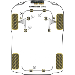 POWERFLEX FOR SUBARU LEGACY MODELS , LEGACY BE & BH (1998 -