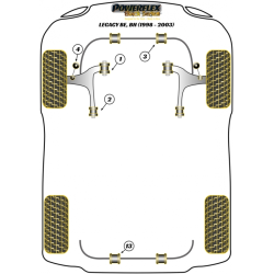 POWERFLEX FOR SUBARU LEGACY MODELS , LEGACY BM & BR (2009 -)